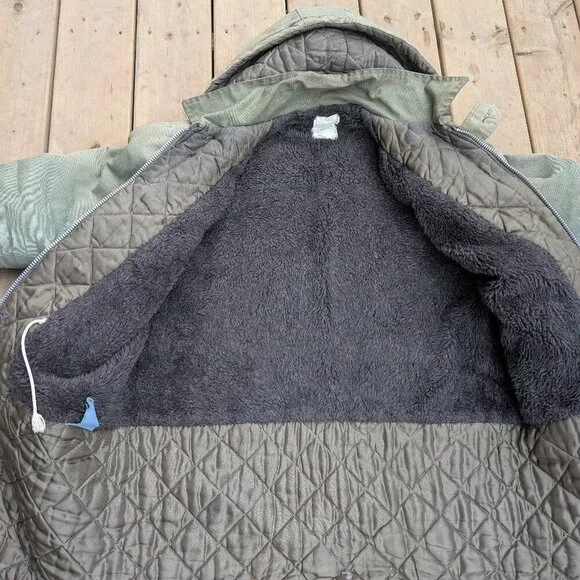 Vintage Canadian Military Army Parka Olive Green Combat Field Jacket Lined - Picture 12 of 12